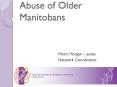 Abuse of Older Manitobans PowerPoint PPT Presentation