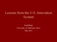 Lessons from the U.S. Innovation System PowerPoint PPT Presentation