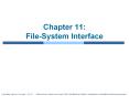 Chapter 11:  File-System Interface PowerPoint PPT Presentation