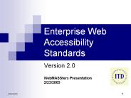 Enterprise Web Accessibility Standards
