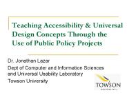 Teaching Accessibility