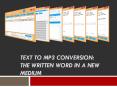 Text to MP3 Conversion The Written Word in a New Medium PowerPoint PPT Presentation