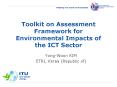 Toolkit on Assessment Framework for Environmental Impacts of the ICT Sector PowerPoint PPT Presentation