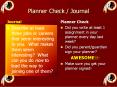 Planner Check / Journal PowerPoint PPT Presentation