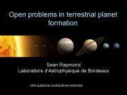 Open problems in terrestrial planet formation