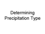 Determining Precipitation Type