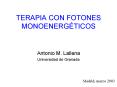 TERAPIA CON FOTONES MONOENERG PowerPoint PPT Presentation