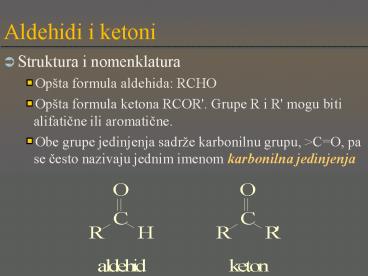 Aldehidi i ketoni