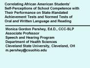 Correlating African American Students