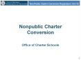 Nonpublic Charter Conversion PowerPoint PPT Presentation