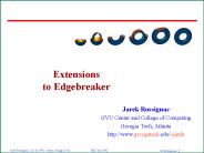 Extensions to Edgebreaker