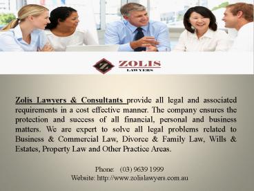 Experienced Business Lawyers in Australia
