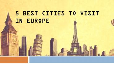 Europe Holiday Package Online