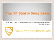 Top 10 Sports Sunglasses & Polarized Glasses – Worldofeyes