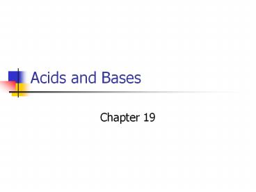 PPT – Acids and Bases PowerPoint presentation | free to download - id ...