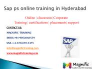 sap ps online training in hyderabad,pune