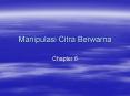 Manipulasi Citra Berwarna PowerPoint PPT Presentation