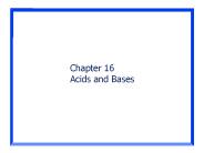 Acids and Bases