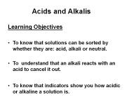 Acids and Alkalis
