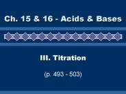 III. Titration (p. 493 - 503)