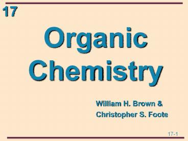 Organic Chemistry