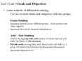 Lab 4 Lab 3 Goals and Objectives PowerPoint PPT Presentation