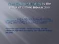 Free Webinar Hosting is the pillar of online interaction PowerPoint PPT Presentation