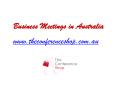 Conference Venue In Australia - Theconferenceshop.com.au PowerPoint PPT Presentation