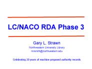 LC/NACO RDA Phase 3