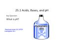 25.1 Acids, Bases, and pH PowerPoint PPT Presentation