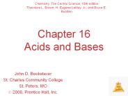 Chapter 16 Acids and Bases