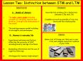 Lesson Two: Distinction between STM and LTM PowerPoint PPT Presentation