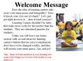 Welcome Message PowerPoint PPT Presentation