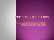 Job portal script, job board script