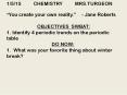 1/5/15     CHEMISTRY     MRS.TURGEON PowerPoint PPT Presentation