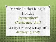 Martin Luther King Jr. Holiday