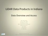 LiDAR Data Products in Indiana