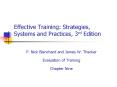 Effective Training: Strategies, Systems and Practices, 3rd Edition PowerPoint PPT Presentation