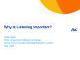 Why Is Listening Important? PowerPoint PPT Presentation