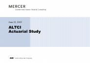 ALTCI Actuarial Study