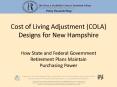 Cost of Living Adjustment (COLA) Designs for New Hampshire PowerPoint PPT Presentation