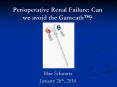 Perioperative Renal Failure: Can we avoid the Gamcath?? PowerPoint PPT Presentation