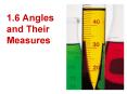 1.6 Angles and Their Measures PowerPoint PPT Presentation