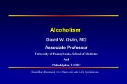 Alcoholism