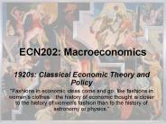 ECN202: Macroeconomics
