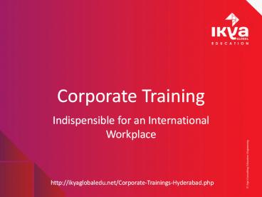 Corporate Training Institute in Hyderabad