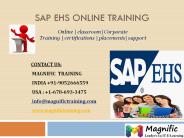 SAP EHS ONLINE TRAINING IN SOUTH AFRICA