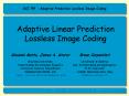 Adaptive Linear Prediction Lossless Image Coding PowerPoint PPT Presentation