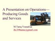 A Presentation on Operations