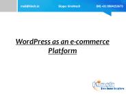 WordPress as an e-commerce Platform